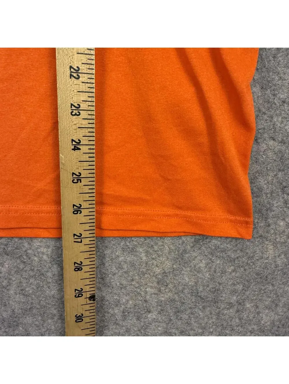 Nike Dri-Fit T Shirt Orange Silver Swoosh Workout Running Men Size Small 624